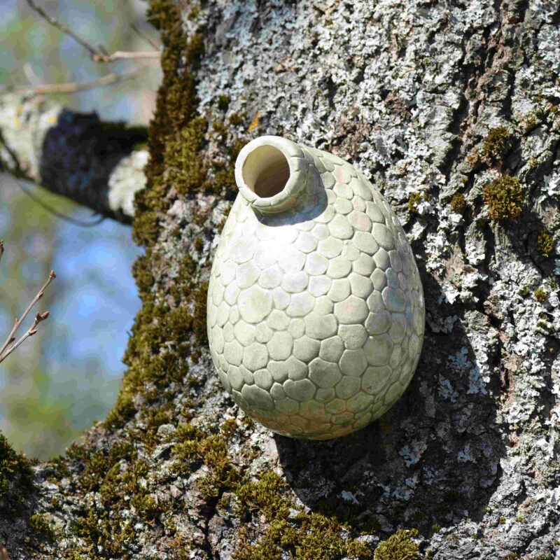 Keraamiline linnupesa 3,5 cm lennuavaga
